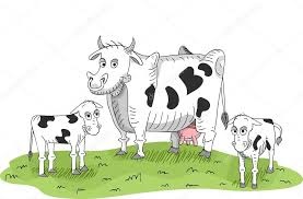 Logo z obrazem krów